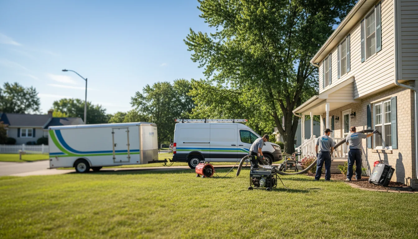 Flooded Basement Restoration And Cleanup With Repair in Emden, IL near me